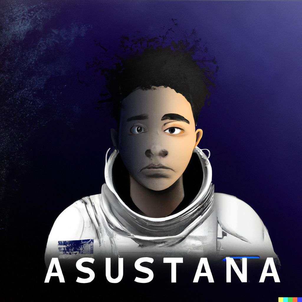 an astronaut, promotional poster for an independent movie
